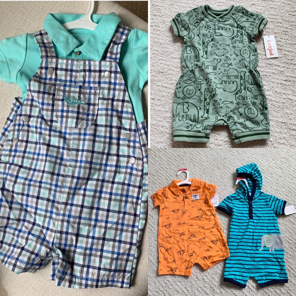 *SOLD* NWT 6months baby boy onesies